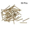 thumbnail image 3 of Uxcell 50pcs Clavos Pequeños de Latón para DIY Imágenes Accesorios de Cajas de Madera 1.2x15mm, 3 of 5
