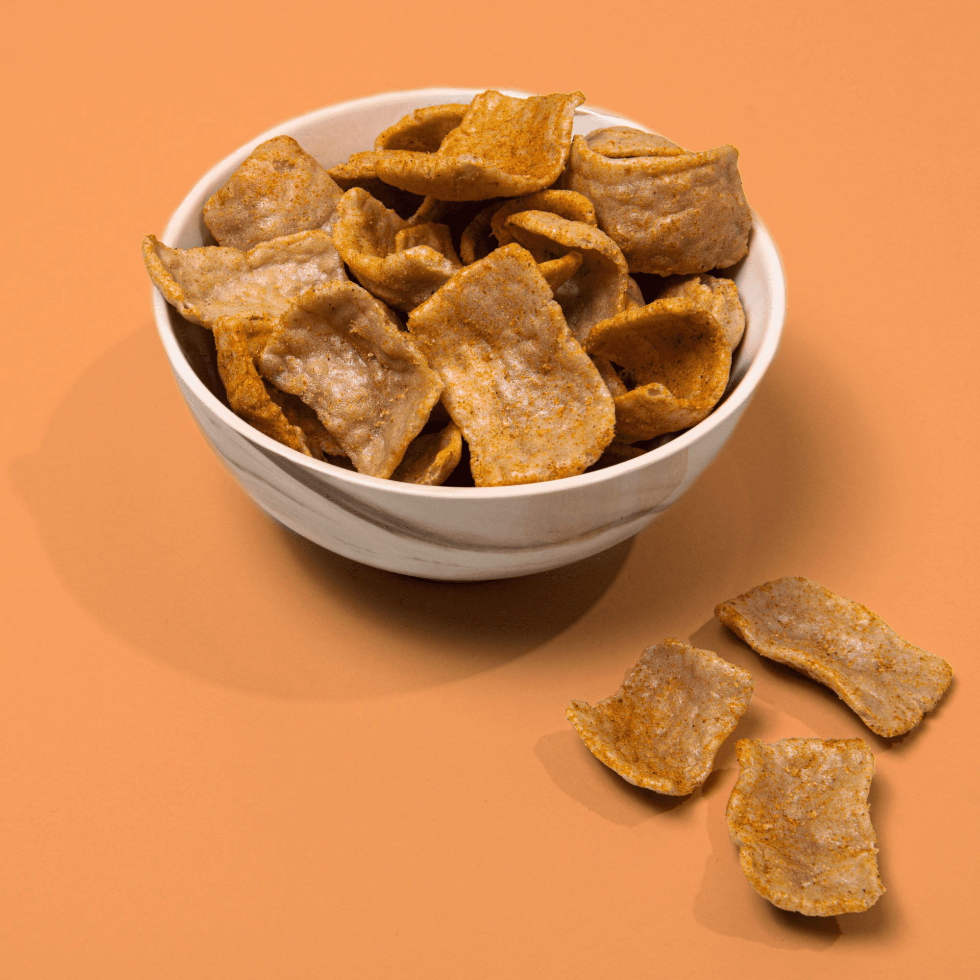 SNACKLINS Plant Based Crisps - Vegan Healthy Snacks - Gluten Free, Grain Free, Plant Based Crisps, 100% Kosher, Low Calorie - No Added Sugar, Crunchy, Puffed Snack - Teriyaki - 3oz (6 Bag)