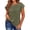Army green, variant on Cap Sleeve Oversized T Shirts Loose Fit Blouses Women's Summer Casual Tops