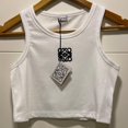 thumbnail image 1 of Nwt Loewe Women Nwt White Cotton Knit Tank Top, 1 of 5