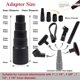 thumbnail image 2 of 9 Piezas de Accesorios de Aspiradora Universales para : Adaptador de Manguera de 2 1/2 una 1 1/4 Pulgadas, Herramienta de Cepillo para Piso de Aspiradora, 2 of 5