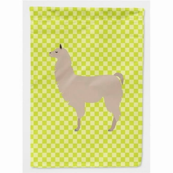 Caroline's Treasures BB7742GF Llama Green Flag Garden Size , Small, multicolor
