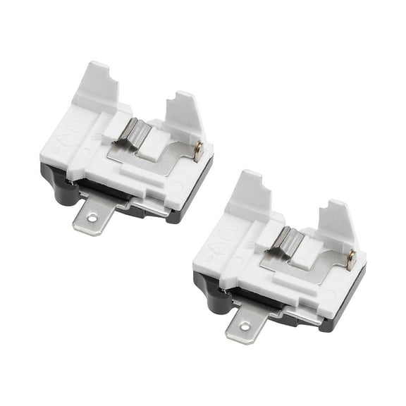 Unique Bargains 2Pcs Refrigerator Thermal Overload Protector 1/5HP 150W Freezer Compressor Replacement Part