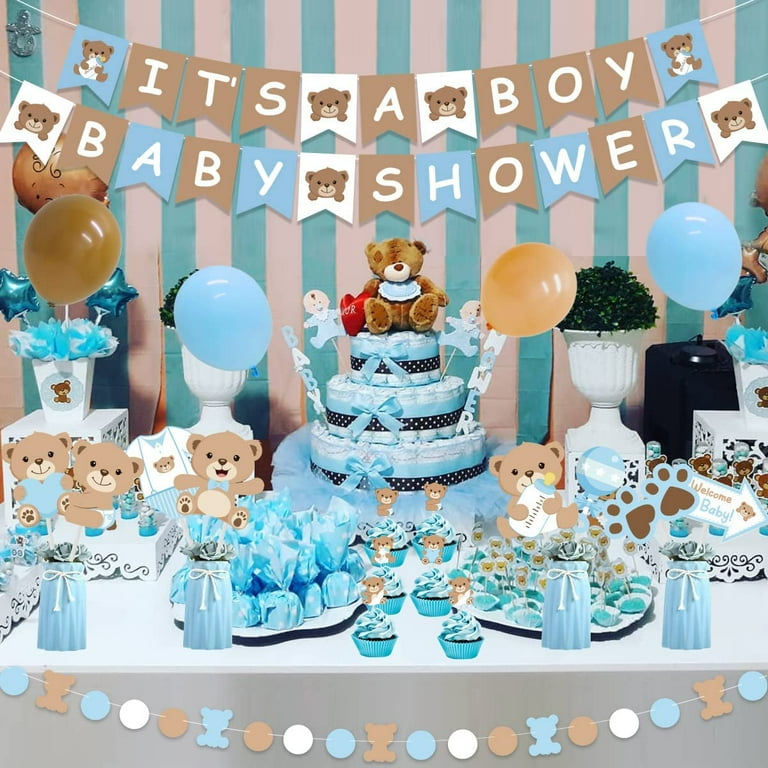 Blue Baby Shower Banner Blue Baby Shower Banner
