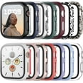 thumbnail image 1 of 14 Pack Case for Apple Watch Series 8 & Series 7 45mm with Tempered Glass Screen Protector, PC Hard Ultra-Thin Scratch Resistant Bumper Protective Cover for iWatch Series 8&7 45mm Accessories, 1 of 5