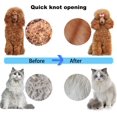 thumbnail image 4 of Dog and Cat Brush, Undercoat Grooming Comb, Undercoat Rake for Long-Haired Pets Removes Knots, Mats and Tangled HairDog and Cat Brush, Undercoat Grooming Comb, Undercoat Rake for Long-Haired Pets Remo, 4 of 5