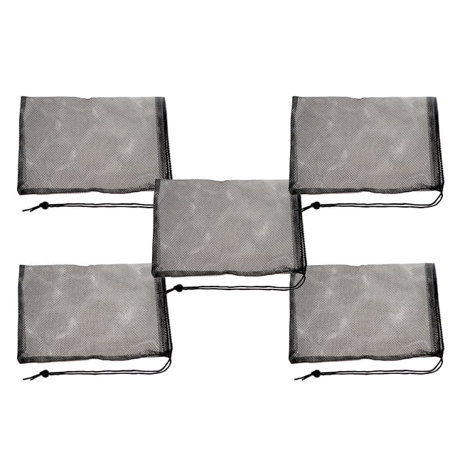Miangastore 10 Pcs Filtre d'Aquarium Noir Sac de Drainage à Cordon Sac de Rangement pour Réservoir de Poissons