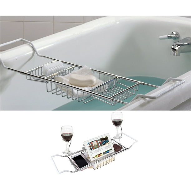 Dioche Wine Rack Holder,1Pcs Bathroom Bath Shower Tub Bathtub Caddy