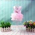 thumbnail image 6 of yuehao pet supplies pet dog summer bottoming stripe print dress clothes pet cat dress pink, 6 of 7