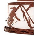 thumbnail image 2 of Meyda Tiffany 238687 Alpine 2 Light 16" Wide Semi-Flush Drum Ceiling Fixture - Rust, 2 of 5