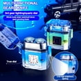 thumbnail image 4 of Meitianfacai Mini Rasoir, Rasoirs Électriques Multifonctionnels Portables pour Hommes, Rasoir de Voyage Sans Fil Rechargeable avec Éclairage Montre à Quartz, Cadeau pour la Fête des Pères, 4 of 7