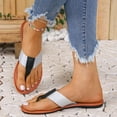 thumbnail image 2 of Juebong Women's Flat Sandals Dressy and Casual Cute Flip Flop Slide Sandals Dressy Thong Flat Sandal, 2 of 5