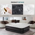 thumbnail image 6 of Kelno 18" Twin Air Mattress with Built in Pump Quick Inflate Deflate Airbed for Home Camping, Black, 6 of 8