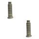 thumbnail image 1 of Ounissouiy Tower Statue Collectable Creative Ornament for Bedroom Wine Cabinet Desktop Torre de Pisa 2Conjunto, 1 of 1