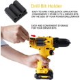 thumbnail image 3 of Drill Bit Holder Tool Holster, 4 Sets 1/4 Inch Bit Holder with Adhesive, Power Driver Bit Holster, Easy Access to six Driver bits on The Side of Your Power Drill or Driver!, 3 of 4
