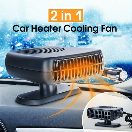 Portable 12v 24v 500w 2in1 Car Vehicle Heater Heating Cooling Fan