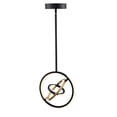 thumbnail image 3 of Artcraft Lighting Trilogy Collection Integrated LED 13 in. Pendant, Black and Gold, 3 of 5