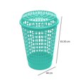 thumbnail image 3 of Cesta para Ropa Plastictrends 55 Litros Iris con Tapa Calado Aqua, 3 of 4