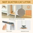 thumbnail image 5 of MIDOQIN 2 in 1 Bathroom Vanity & Cat Litter Box Enclosure, Bathroom Litter Box Furniture Hidden with Double Door & Divider, Wooden Cat Washroom Furniture, 5 of 6