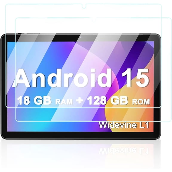 NEOYFC Protector for Aheadlink YQ10SMAX Android 15 Tablet 10 inch 2 in 1 Tablets, Anti-Scratch 9H Hardness Touch Sensitive 2.5D Rounded Edges Bubble Free Easy to Install,2 Pack.