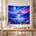 thumbnail image 5 of Framed Cute Animals with Fantastical Towering Sharply, Dreamy Illustration for Nature Lovers, Aesthetic Wall Decor, Halloween Gift, Tapestry Wall Hanging for Dorm and Living Room, 5 of 7