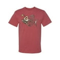 thumbnail image 2 of Wild Bobby, Funny Fishbone Skeleton Angler Fish, Animal Lover, Men Graphic Tees, Vintage Heather Red, Large, 2 of 3