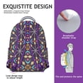 thumbnail image 5 of Ethnic Boho Backpack for Women - Trendy Tribal Pattern, Roomy College Bag, 17" Laptop Pocket, Heavy Duty Oxford Fabric, Campus Must-Have, 5 of 6