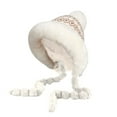 thumbnail image 2 of Gorro de invierno de punto con forro polar y cubre orejas y cara | Gorro de lana grueso, cálido y resistente al viento para climas fríos, 2 of 6