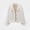 White, variant on Zefriona Womens Cropped Denim Jacket Rhinestone Embellished Long Sleeve Casual Jean Coat Black Size L