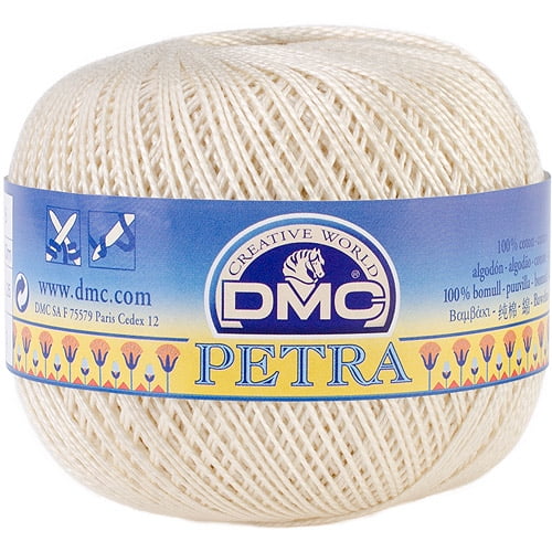 Petra Crochet Cotton Thread, Size 5-Ecru