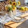 thumbnail image 4 of Blue Oceans Beach Round 13 Inch Placemats Set of 6, Nautical Coastal Starfish Seashell HeatResistant Non Slip Place Mats for Dining Table, Wipeable Braided Kitchen Table Mats for Housewarming, 4 of 9