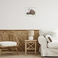 thumbnail image 3 of Stupell Industries Burgundy Flowers Truck Transportation Painting White Framed Art Print Wall Art, 14 x 11, 3 of 10