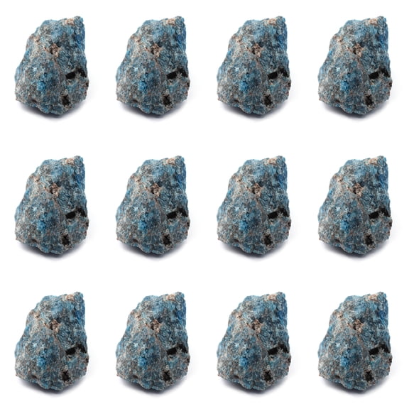12PK Raw Apatite, Mineral Specimens - Approx. 1" - Geologist Selected & Hand Processed - Great for Science Classrooms - Class Pack - Eisco Labs