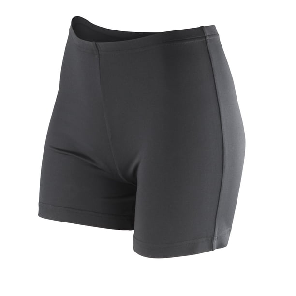 Spiro - Pantalones cortos elásticos modelo Softex para mujer (Negro)