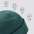 thumbnail image 4 of BASSDASH Winter Stretchy Knit Beanie Hats Soft Warm for Men Women Lightweight Stylish Unisex Cuffed Beanies, 4 of 5