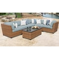 thumbnail image 3 of TK Classics Laguna Wicker 7 Piece Patio Conversation Set with Coffee Table and 2 Sets of Cushion Covers, 3 of 3