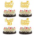 thumbnail image 2 of Decoración De Pastel De Feliz Cumpleaños 13 16 18 21 30 40 50 60 70, 2 of 4