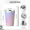 thumbnail image 4 of PAYOHTO Leopard Print Gradient Background Insulated Stainless Steel Tumbler 12 oz Thermos Come with Straw Kids Leak-Proof Travel Mug Cup, 4 of 7