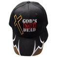 thumbnail image 3 of God's Not Dead Christian Cross Black Embroidered Cap Hat CAP842A TOPW, 3 of 5