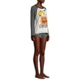 thumbnail image 4 of Snoopy Women's and Women's Plus Shorty Pajamas, 2-Piece Set, 4 of 6