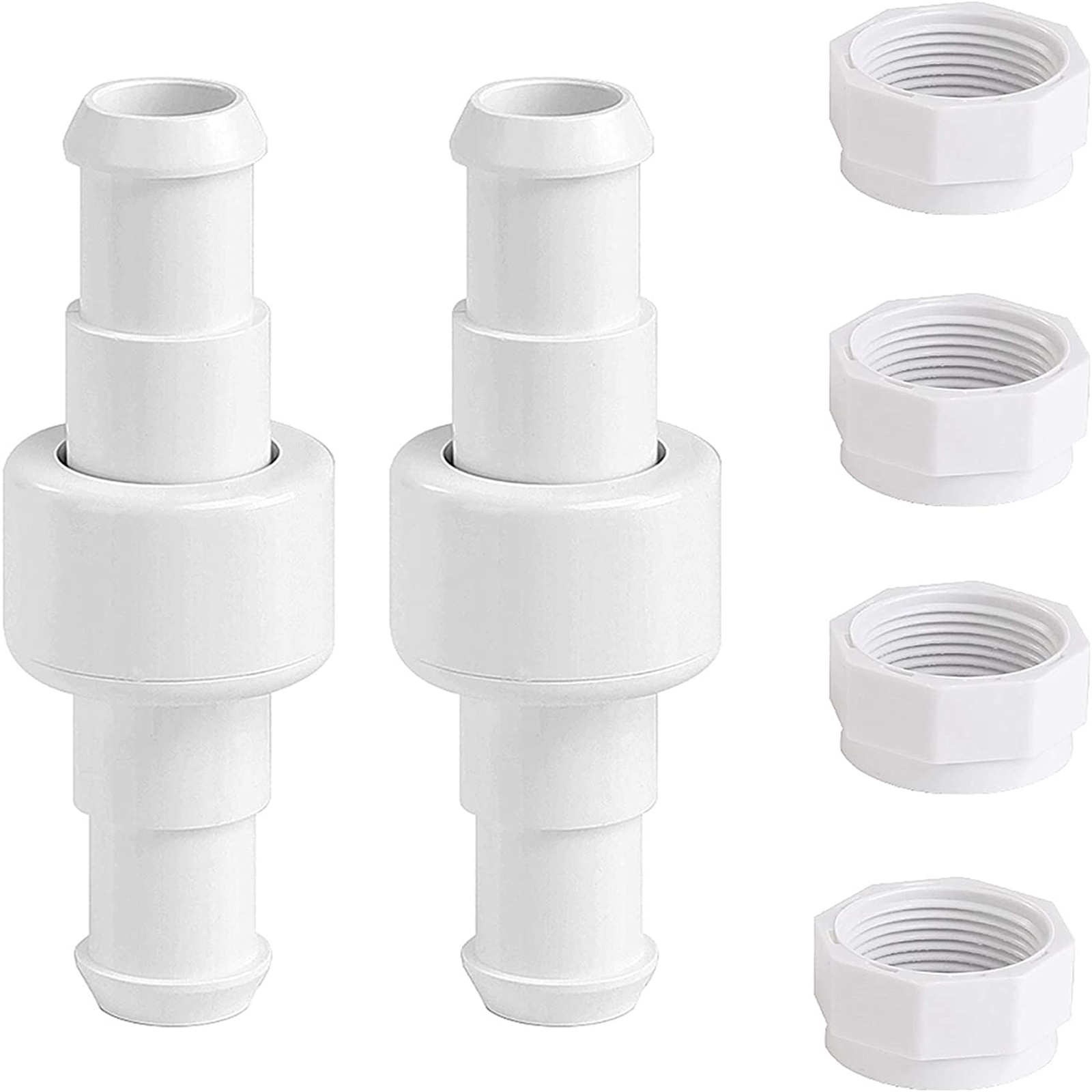 Pool Cleaner Hose Ball Bearing Swivel Kit Universal Hose Nuts