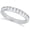Platinum, variant on 1 to 2.5 Carat (ctw) Round Diamond Ladies Channel Set Half-Way Semi-Eternity Wedding Anniversary Stackable Ring Band Ultra Premium Collection Platinum 1 Carat Size: 6.5