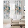 thumbnail image 2 of Beach Coastal Blackout Curtains for Bedroom Living Room Darkening Curtains 90 Inch Nautical Shell Starfish Coral Summer Black Out Window Curtain Privacy Window Treatment Grommet Drapes 52"x90"x2, 2 of 9