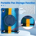 thumbnail image 5 of 【RUIXH】For onn 8.1" Core Tablet protective case onn Android 16 (2026 Model) Tablet Case Premium Silicone drop-proof Built-in 360° Rotating Stand Dedicated Pen Slot with Adjustable Shoulder Strap, 5 of 9