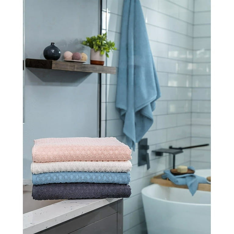 Simpli-Magic 8-Pc Absorbent Cotton Bath and Hand Towel Set