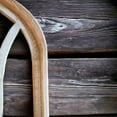 thumbnail image 5 of 37" X 12" Farmhouse Wooden Wall Window Arches -Rustic Cathedral Wood Window- Dandelion, 5 of 12
