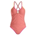 thumbnail image 4 of Duqingm Womens Bathing Suits Women Sexy Tummy Control One Piece Swimsuits Halter Push Up Bathing Suits Pink,S, 4 of 7