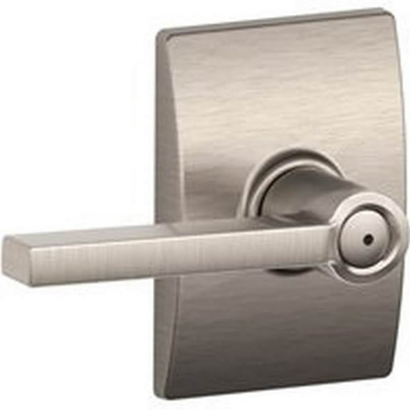 Schlage F Series F40VLAT619CEN Privacy Lever, Satin Nickel, 2 Grade, 2.25 in L x 5.72 in W x 4.13 in H Dimensions