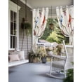 thumbnail image 4 of nqOlkjepod Outdoor Curtains for Patio Waterproof, Spring Birds Floral Outdoor Privacy Panels Grommet, Farmhouse Botanical Burlap Blackout Outside Curtains for Porch/Cabana/Pergola 54"x95", 1 Panel, 4 of 8
