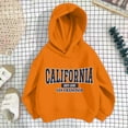 thumbnail image 2 of Arlun Cute Heart Graphic Hoodies for Teen Girls Casual Loose Letter Printed Long Sleeve Hooded Sweatshirts Soft Comfortable Lightweight Fall Winter Pullover Tops Orange4 11-12Years, 2 of 3